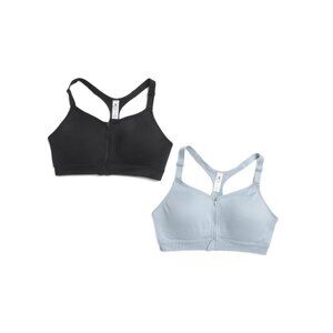 90 DEGREE BY REFLEX Thunder 2pk Seamless Darcy Zipper Front Bras